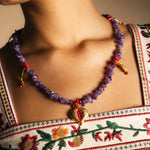 Collar Mauve Hojas Granada Plana CO99-The Nook Store