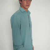 Logo Shirt Microcorduroy 100% 1 pocket LO103