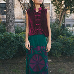 Falda Suzani Velvet Verde-The Nook Store