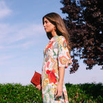 Vestido Sabrina Crudo Flores Colores Vest22-The Nook Store