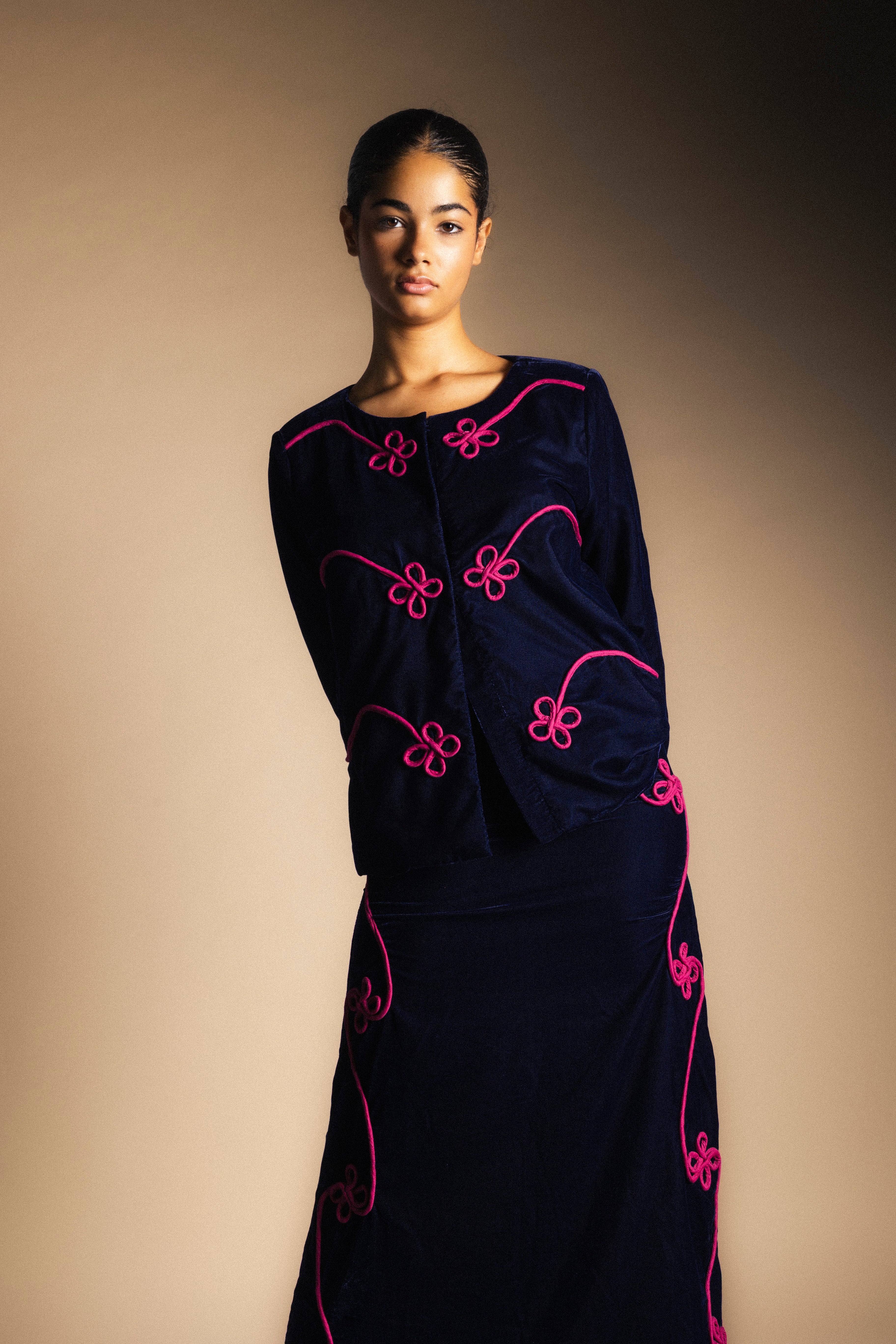 Chaqueta Arlia Azul Marino-The Nook Store