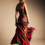 Vestido Tula Paisley Verde Oliva Vest63-The Nook Store