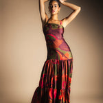 Vestido Tula Paisley Verde Oliva Vest63-The Nook Store