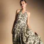 Vestido Julietta Verde Flores Vest62-The Nook Store