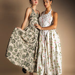 Vestido Julietta Verde Flores Vest62-The Nook Store