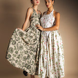 Vestido Julietta Verde Flores Vest62-The Nook Store