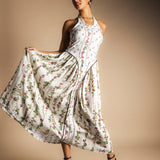 Vestido Julietta Crudo Flores Vest61-The Nook Store