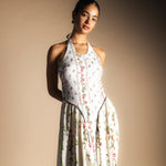 Vestido Julietta Crudo Flores Vest61-The Nook Store