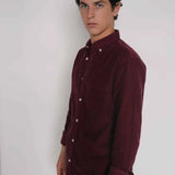 Camisa Micropana 1 Bolsillo Granate The Nook Store