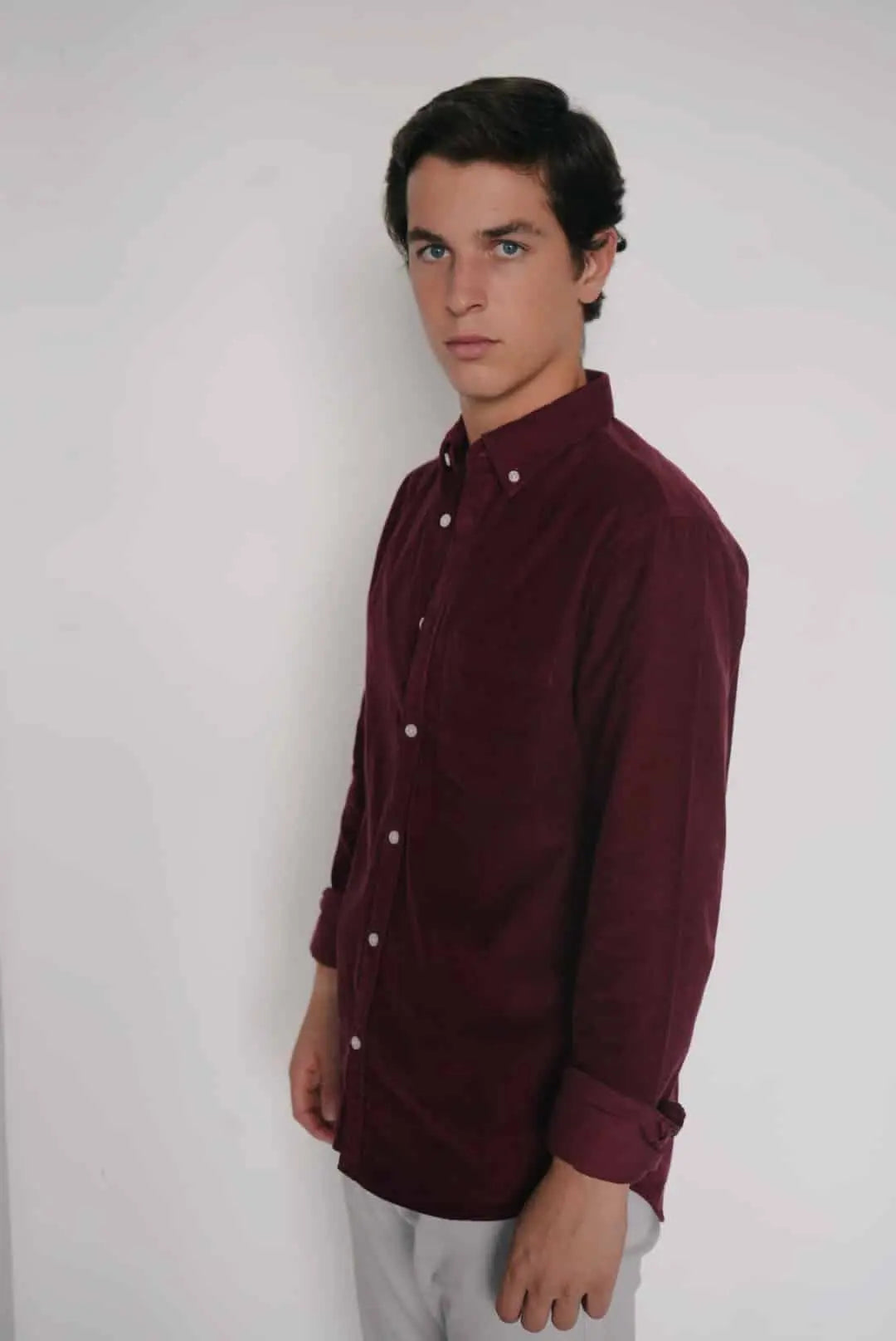 Camisa Micropana 1 Bolsillo Granate The Nook Store