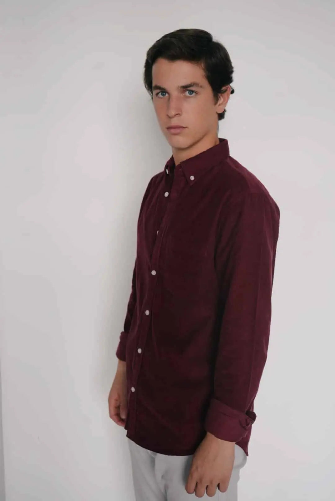 Camisa Micropana 1 Bolsillo Granate The Nook Store