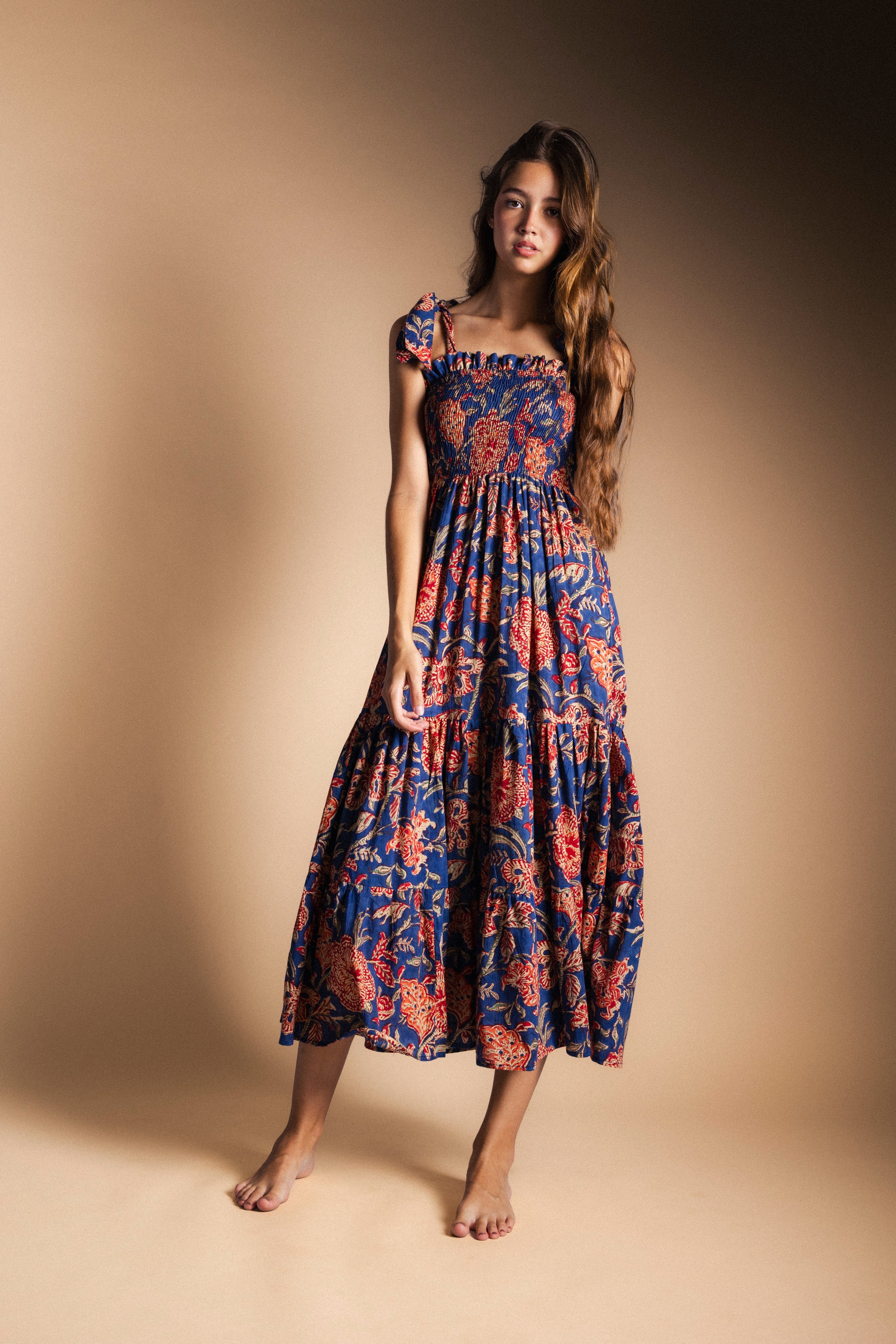 Vestido Puka Azul Vest47-The Nook Store