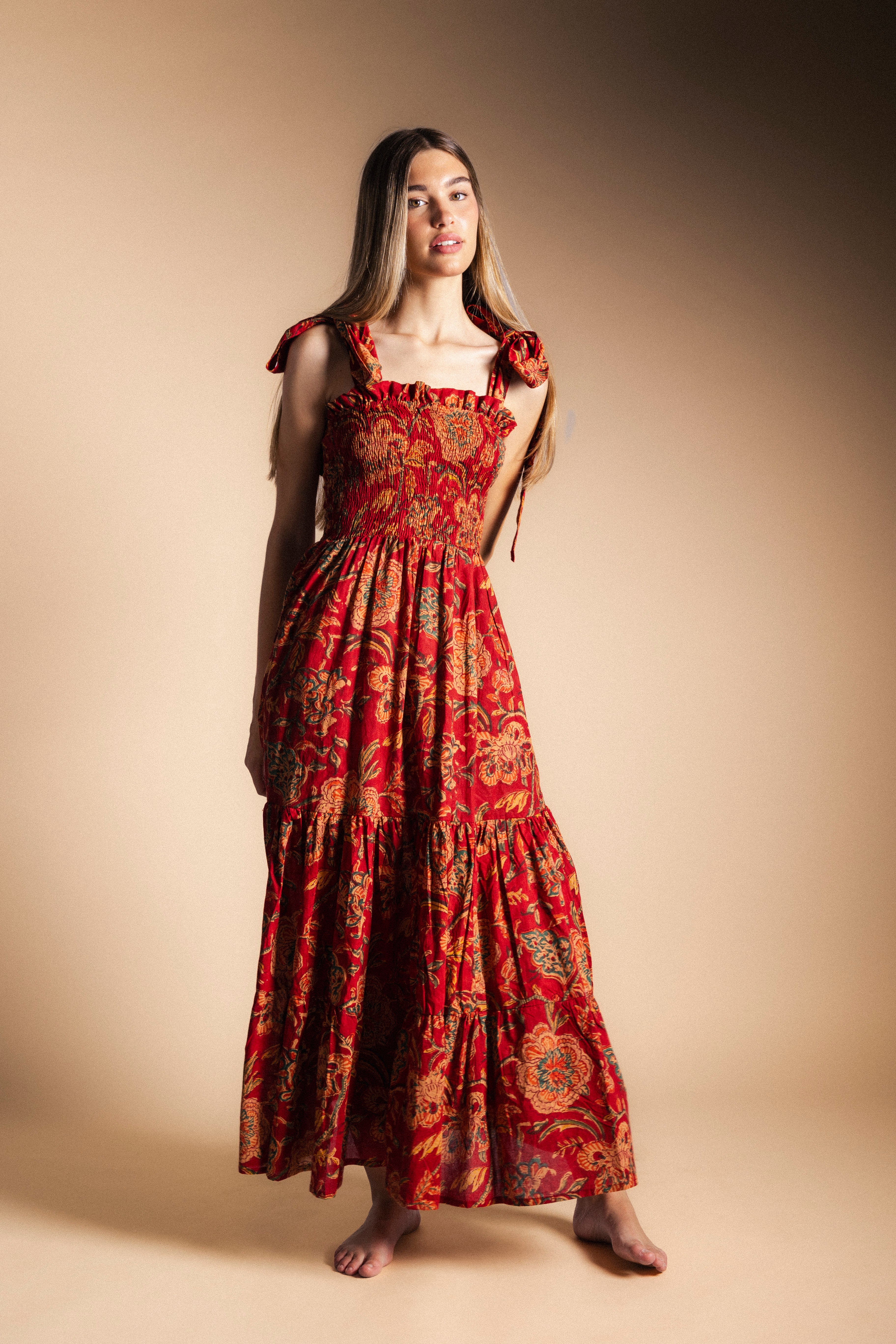 Vestido Puka Rojo Vest48-The Nook Store