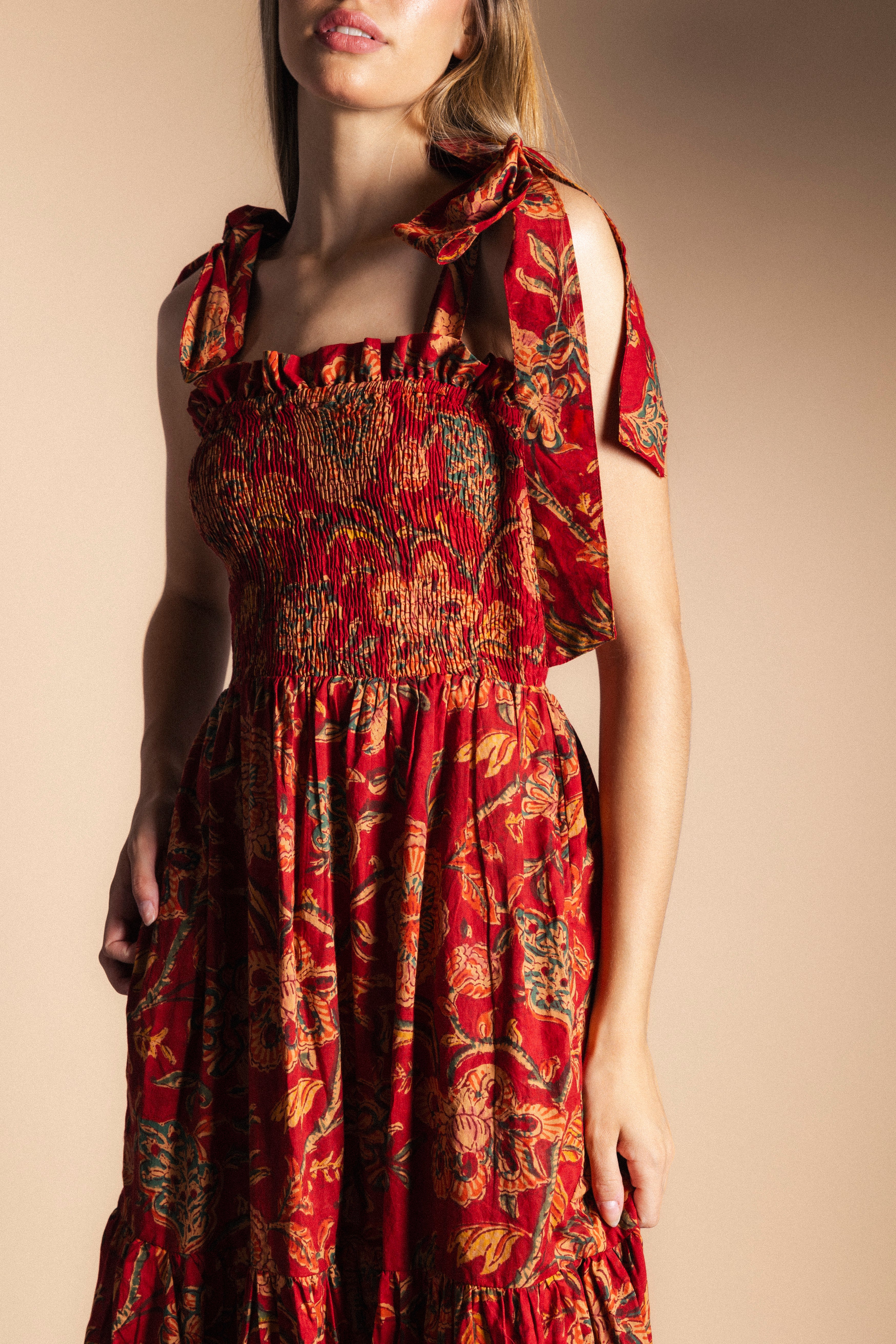 Vestido Puka Rojo Vest48-The Nook Store