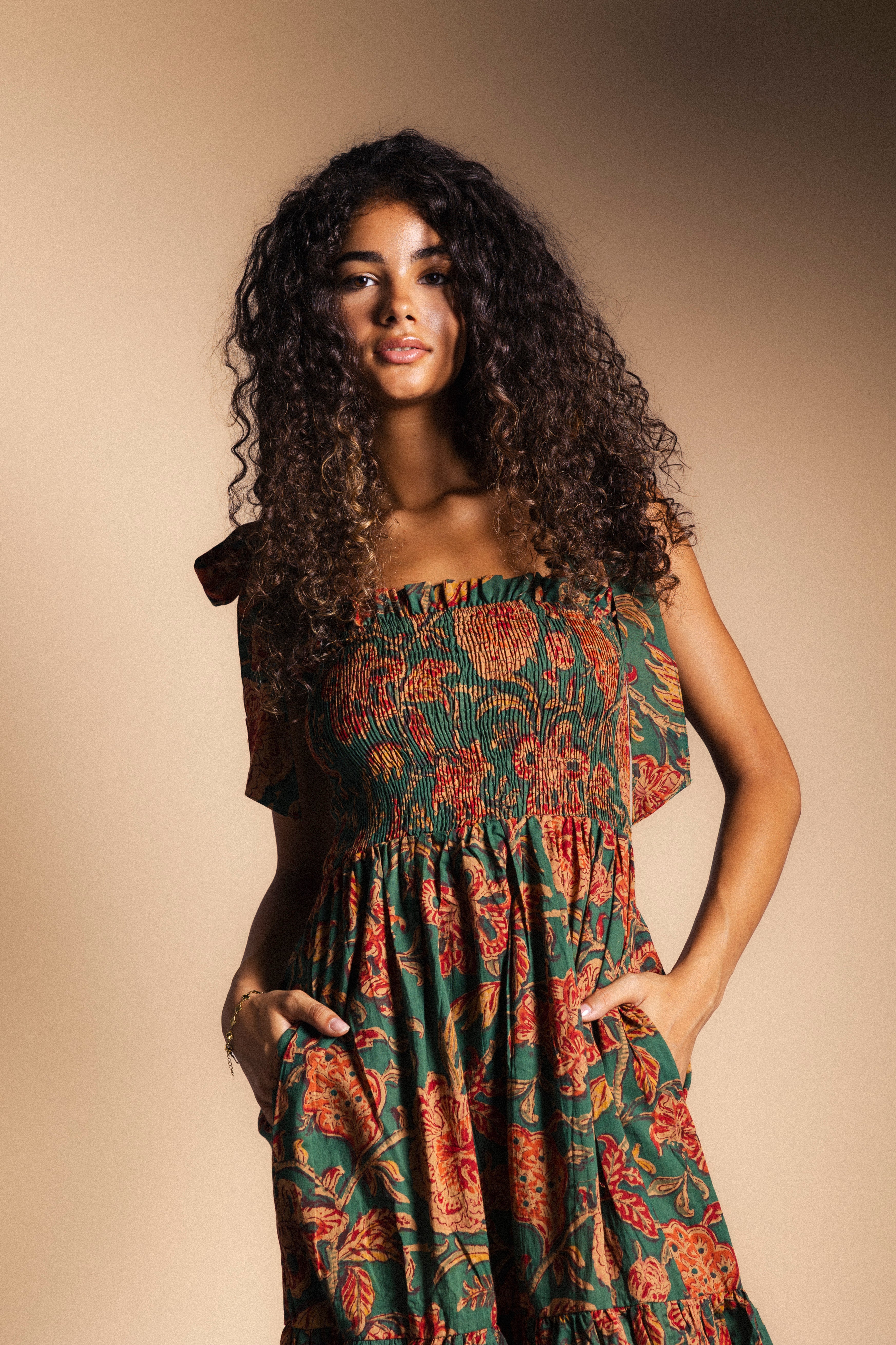 Vestido Puka Verde Vest49-The Nook Store