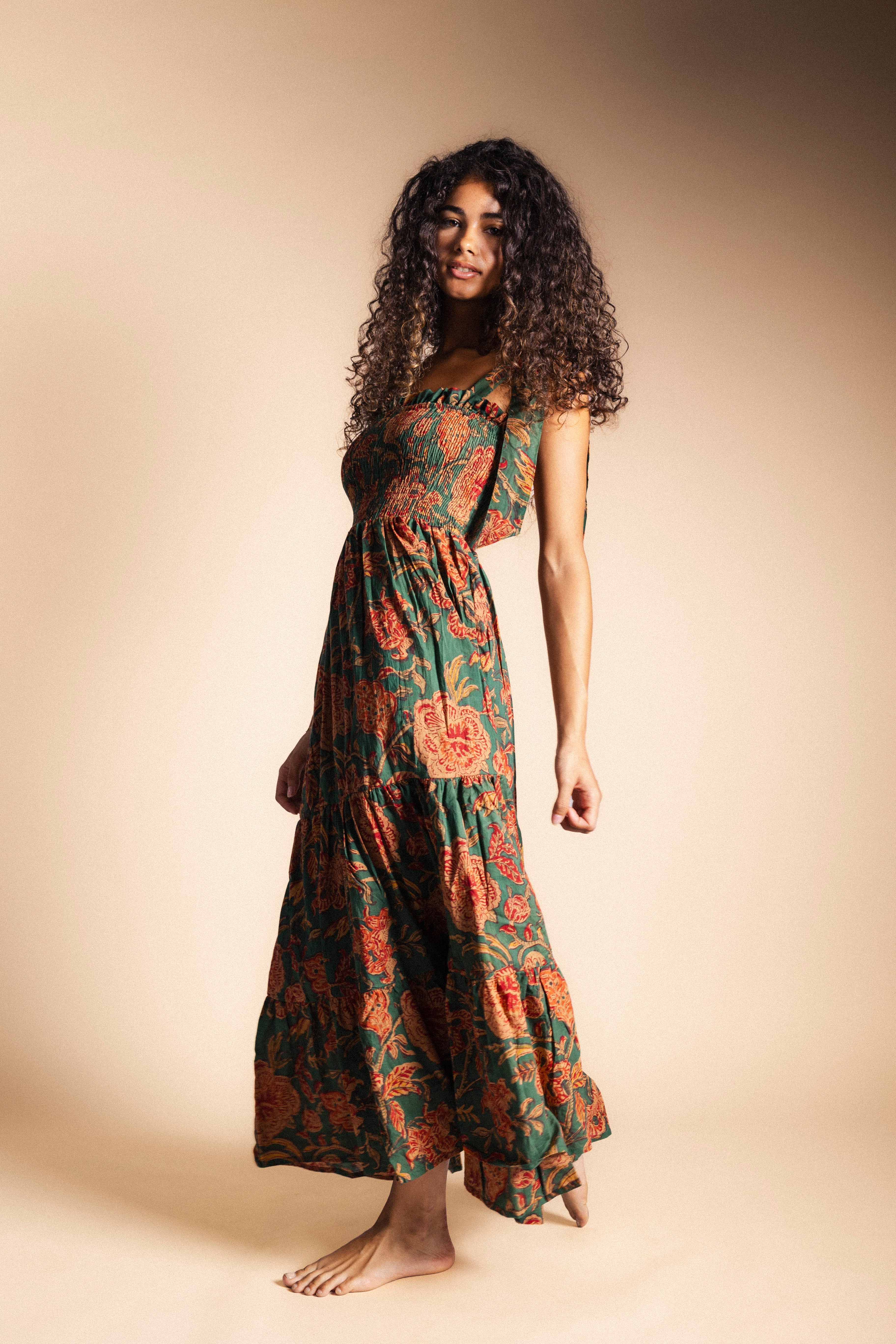 Vestido Puka Verde Vest49-The Nook Store