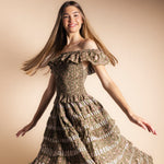 Vestido Mikara Verde Flores Vest39-The Nook Store