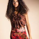 Top Fleur Nicole Marrón TOP13-The Nook Store