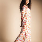 Vestido Saona Blanco Flores Multicolor VEST45-The Nook Store