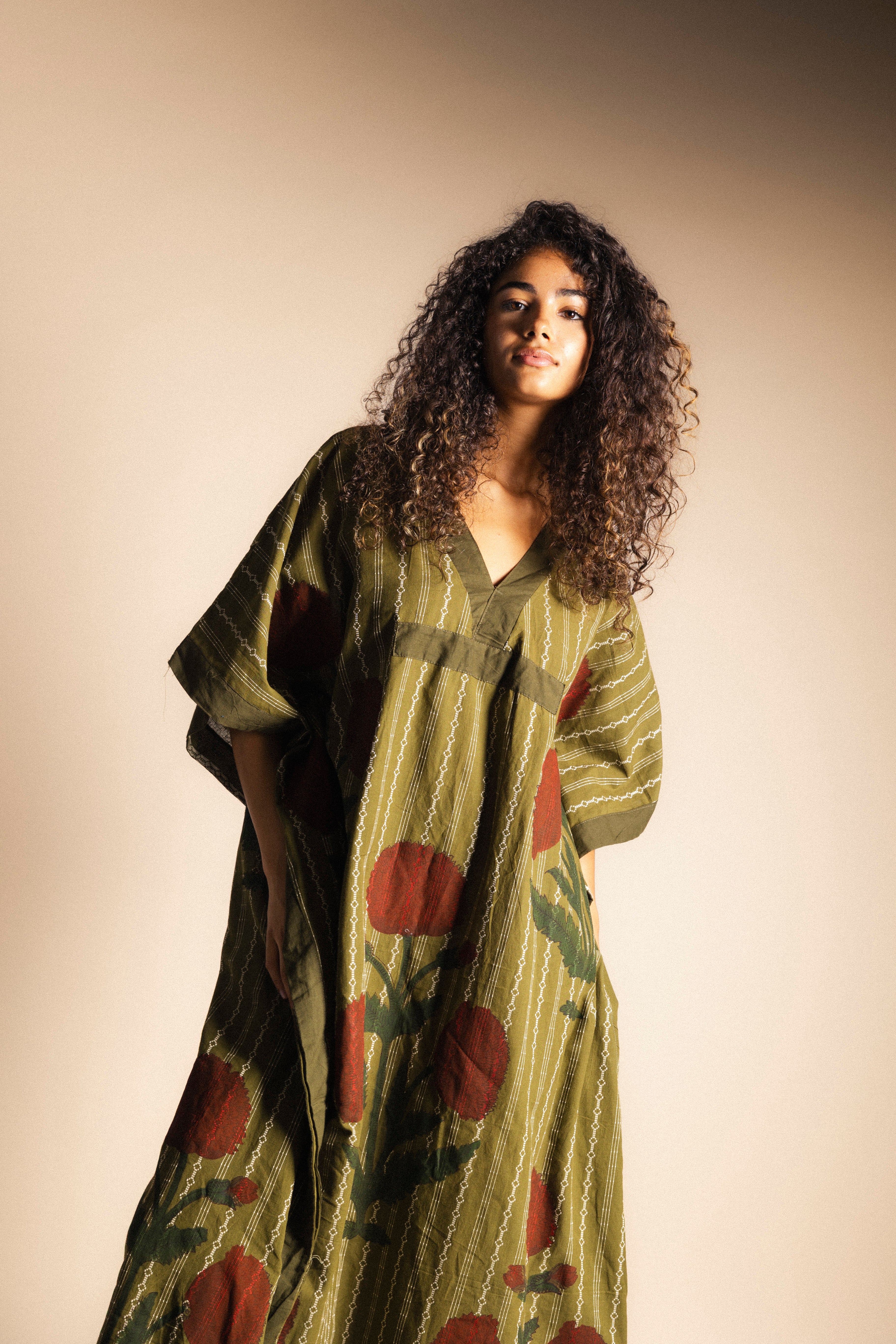 Kaftán Suhana Verde KAF02-The Nook Store