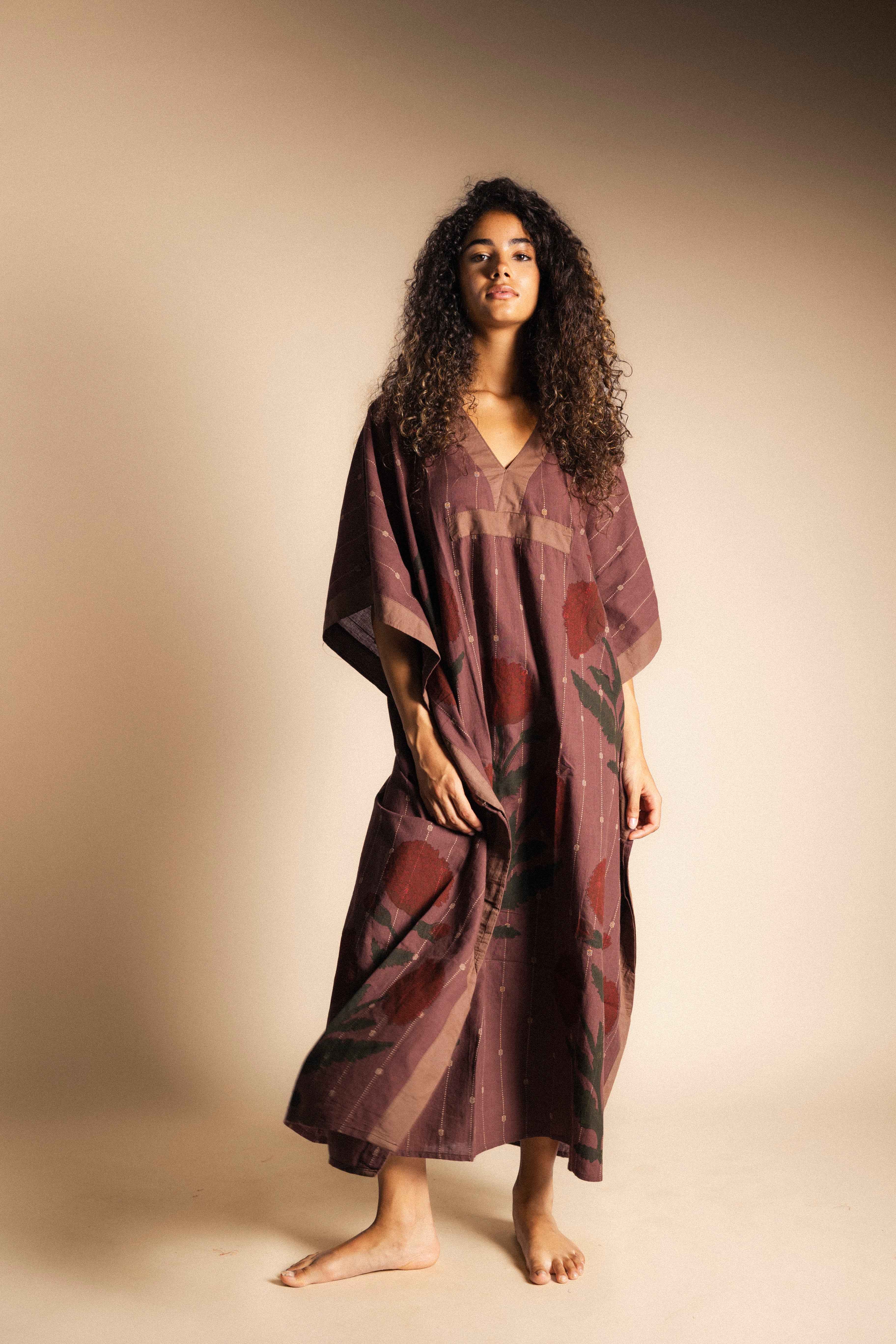 Kaftán Suhana Marrón KAF01-The Nook Store