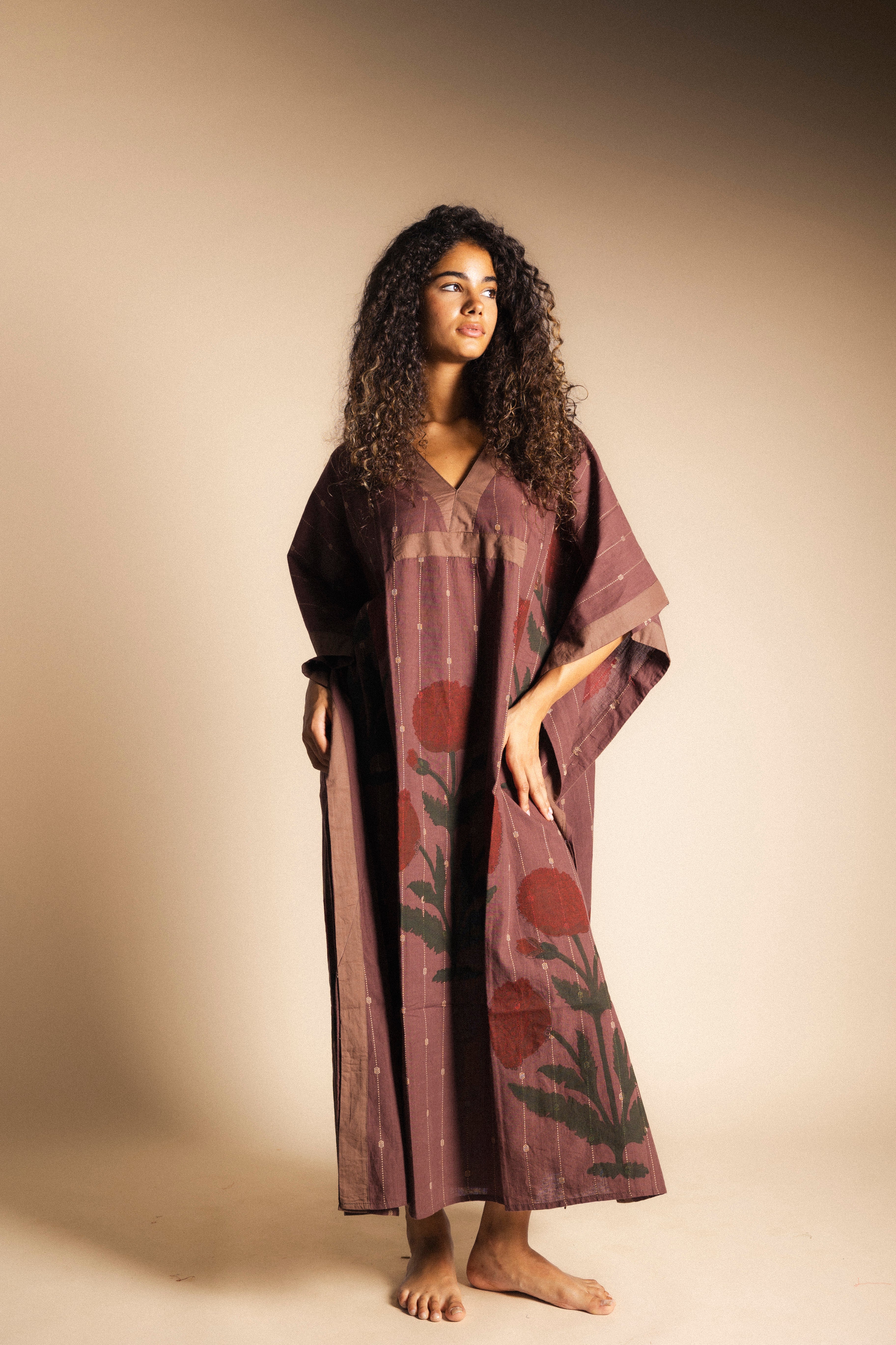 Kaftán Suhana Marrón KAF01-The Nook Store