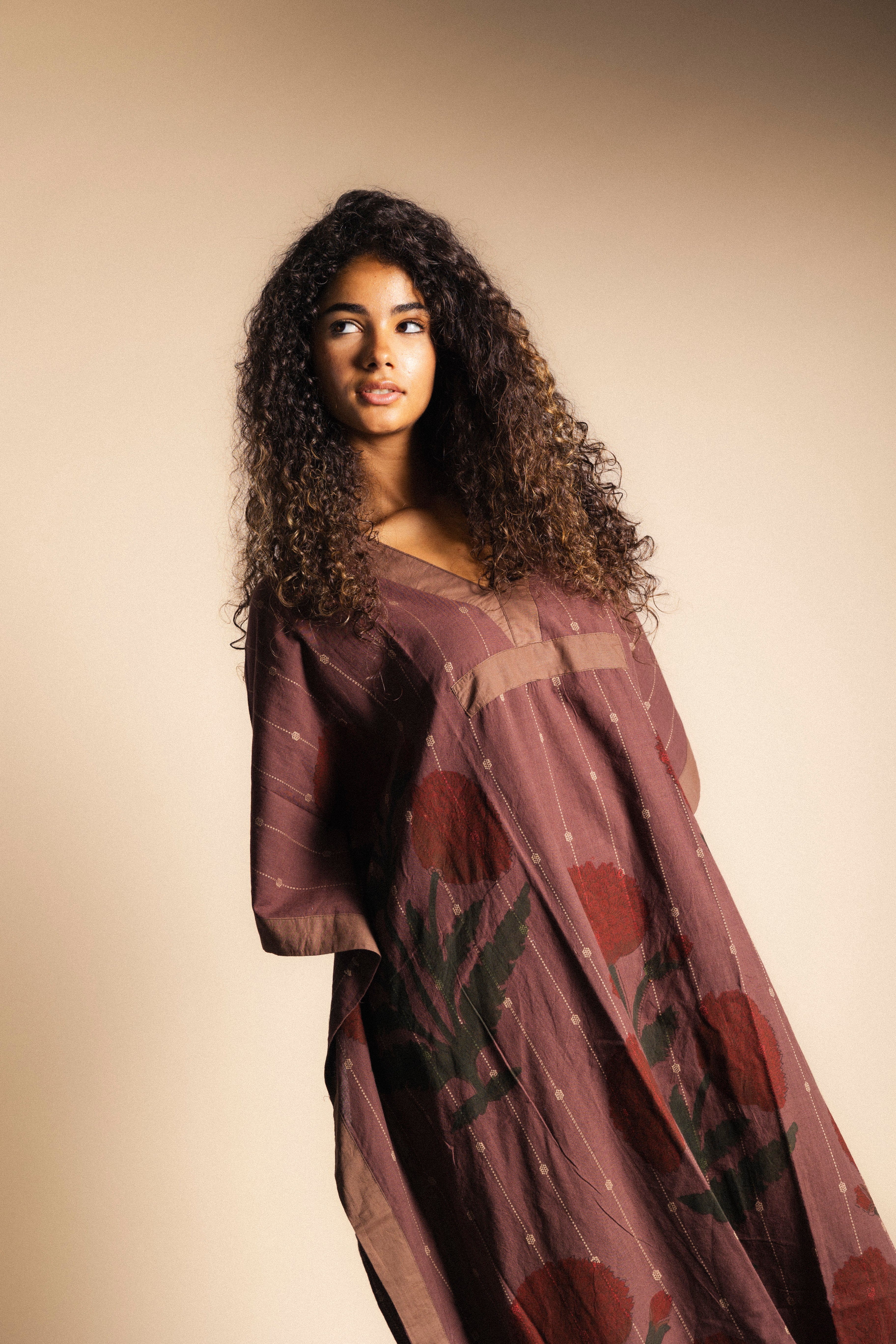 Kaftán Suhana Marrón KAF01-The Nook Store