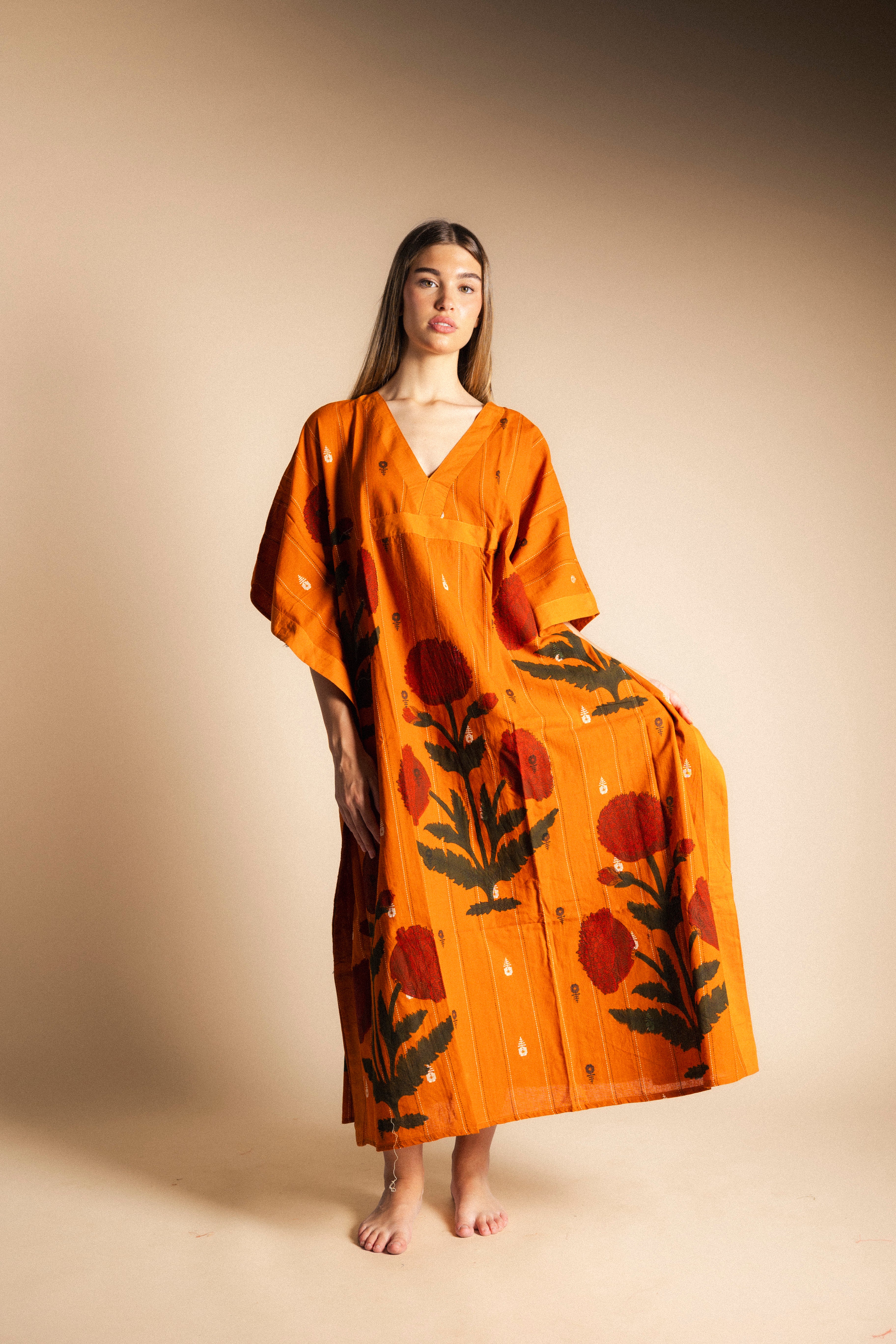 Kaftán Suhana Naranja KAF03-The Nook Store