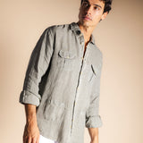 Camisa Lino 4 Bolsillos 938
