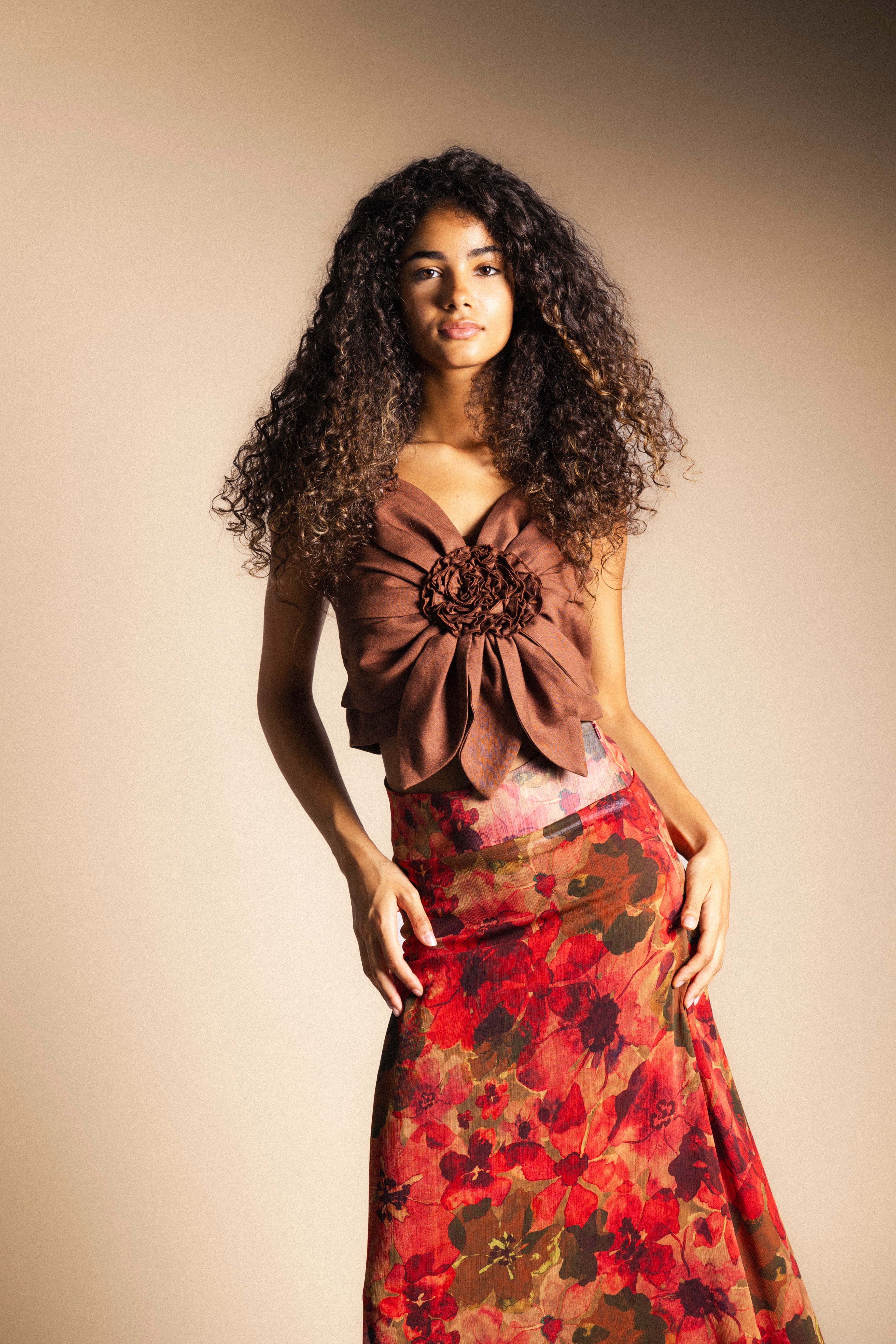 Top Fleur Nicole Marrón TOP13-The Nook Store