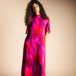 Vestido Alice Manga Corta Degradado Fucsia AL13-The Nook Store