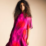 Vestido Alice Manga Corta Degradado Fucsia AL13-The Nook Store