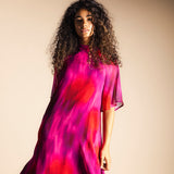Vestido Alice Manga Corta Degradado Fucsia AL13-The Nook Store
