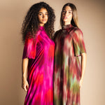 Vestido Alice Manga Corta Degradado Fucsia AL13-The Nook Store