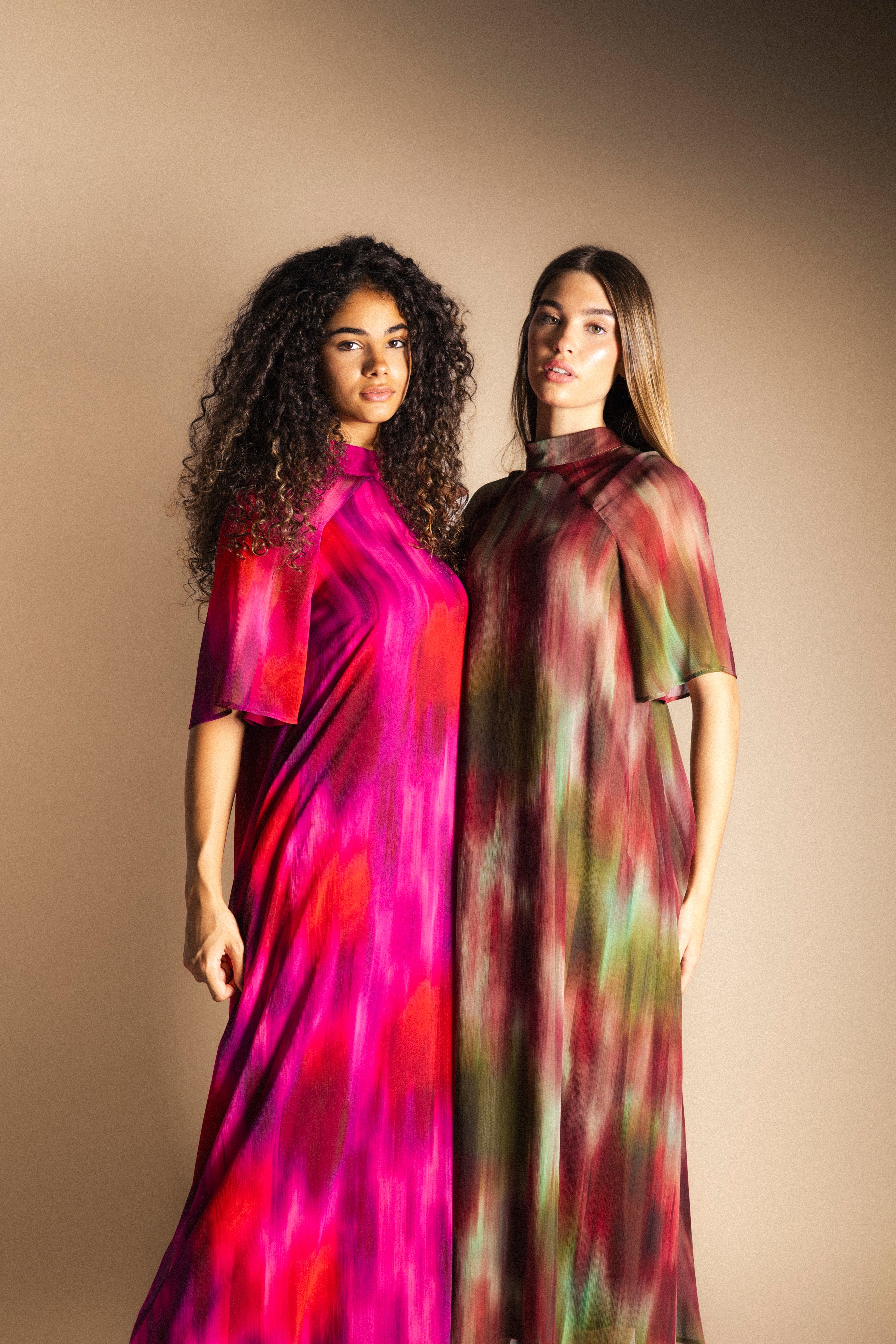 Vestido Alice Manga Corta Degradado Fucsia AL13-The Nook Store