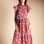 Vestido Lomba Granadas Rosa Vest52-The Nook Store