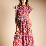 Vestido Lomba Granadas Rosa Vest52-The Nook Store