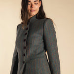 Chaqueta Emily Verde Plomo Rayas Naranjas y Burdeos CHQ35 thenookstore-new