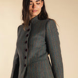 Chaqueta Emily Verde Plomo Rayas Naranjas y Burdeos CHQ35 thenookstore-new