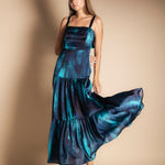 Vestido Tula Tie Dye Azul Vest56-The Nook Store