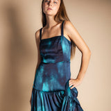 Vestido Tula Tie Dye Azul Vest56-The Nook Store