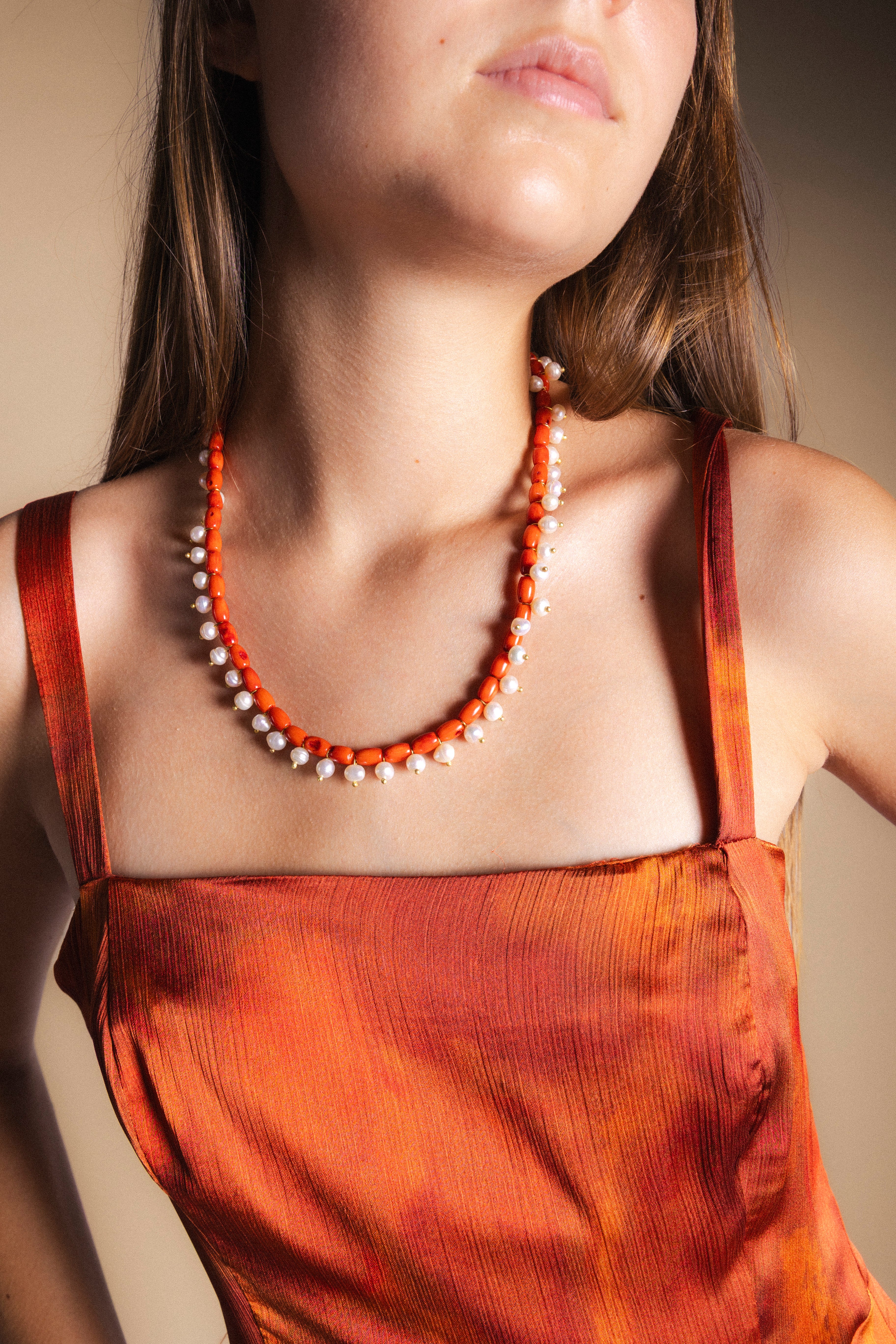 Collar Corales y Perlas Co72-The Nook Store