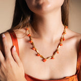 Collar Coral and Gold CO64-The Nook Store