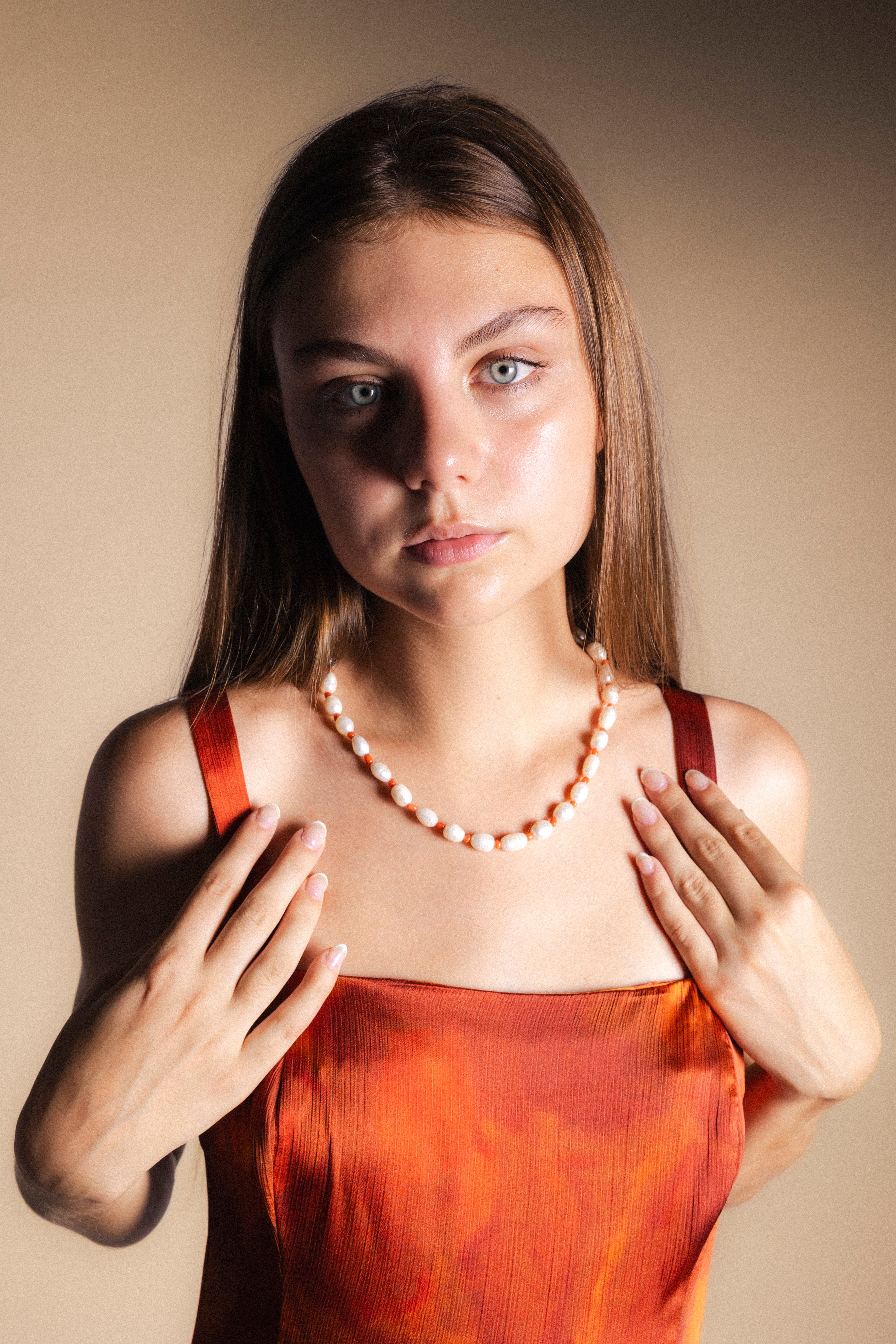 Collar Perlas y Corales Co70-The Nook Store