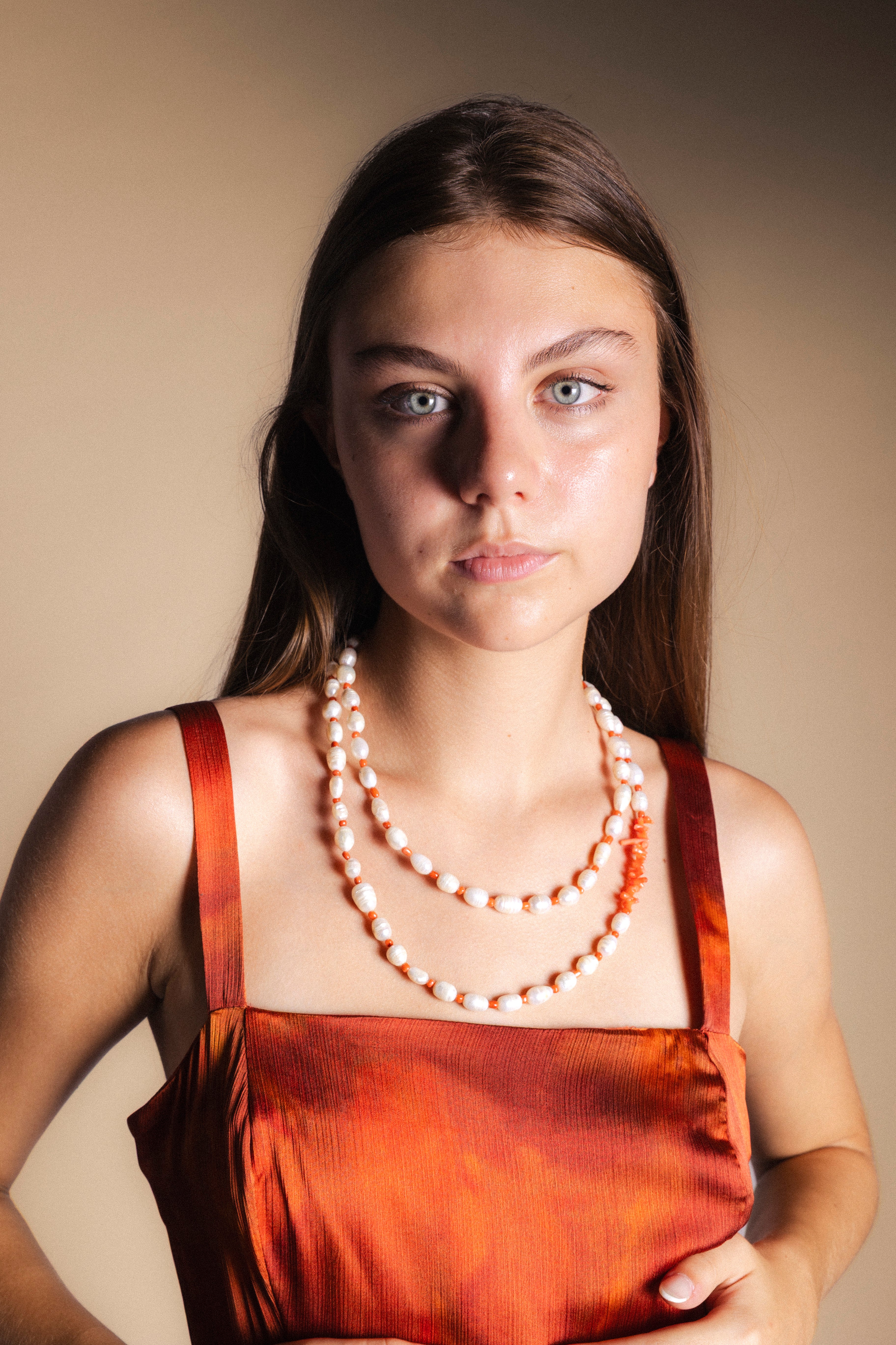 Collar Perlas y Corales Co70-The Nook Store