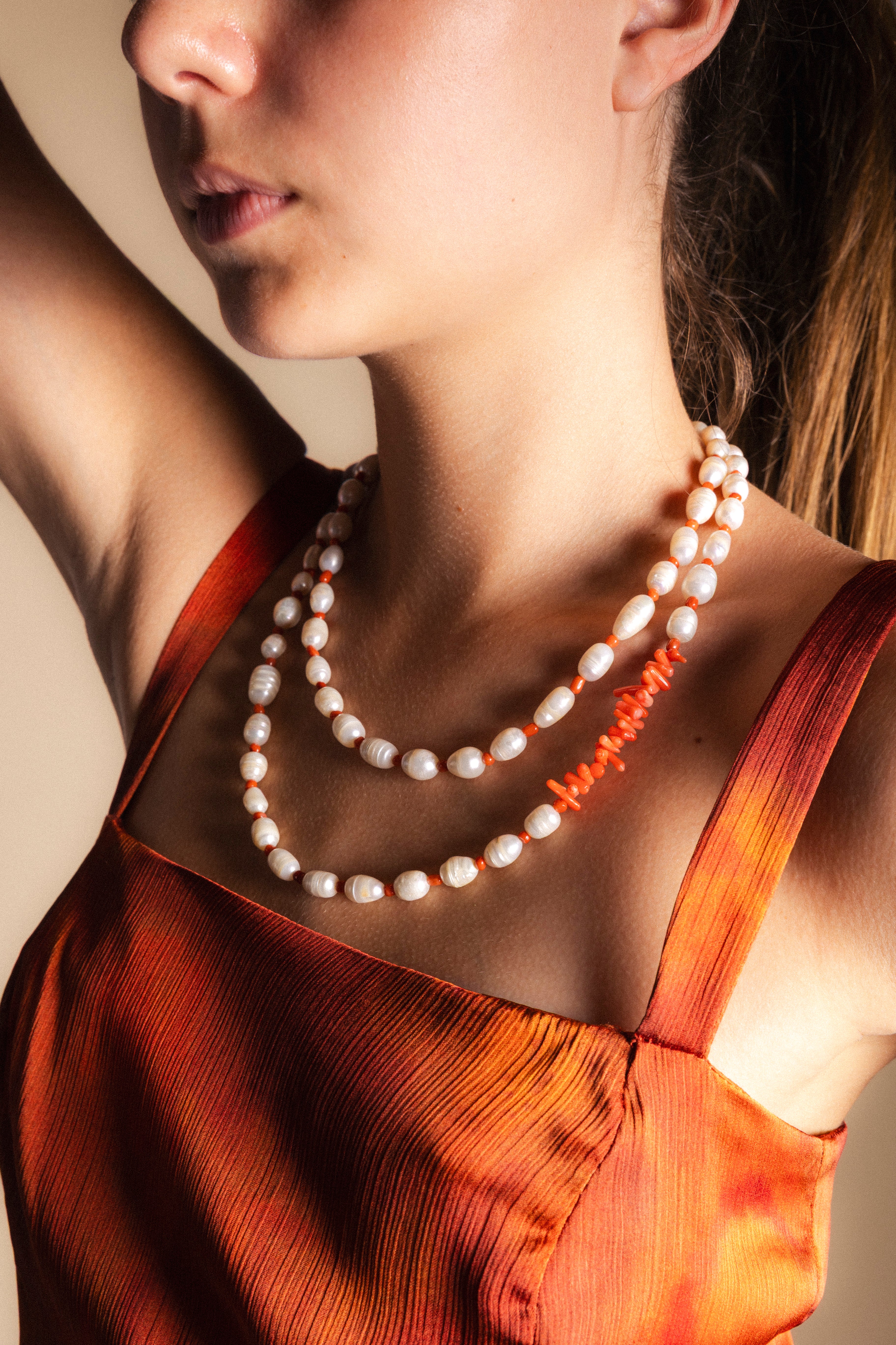 Collar Perlas y Corales Co70-The Nook Store