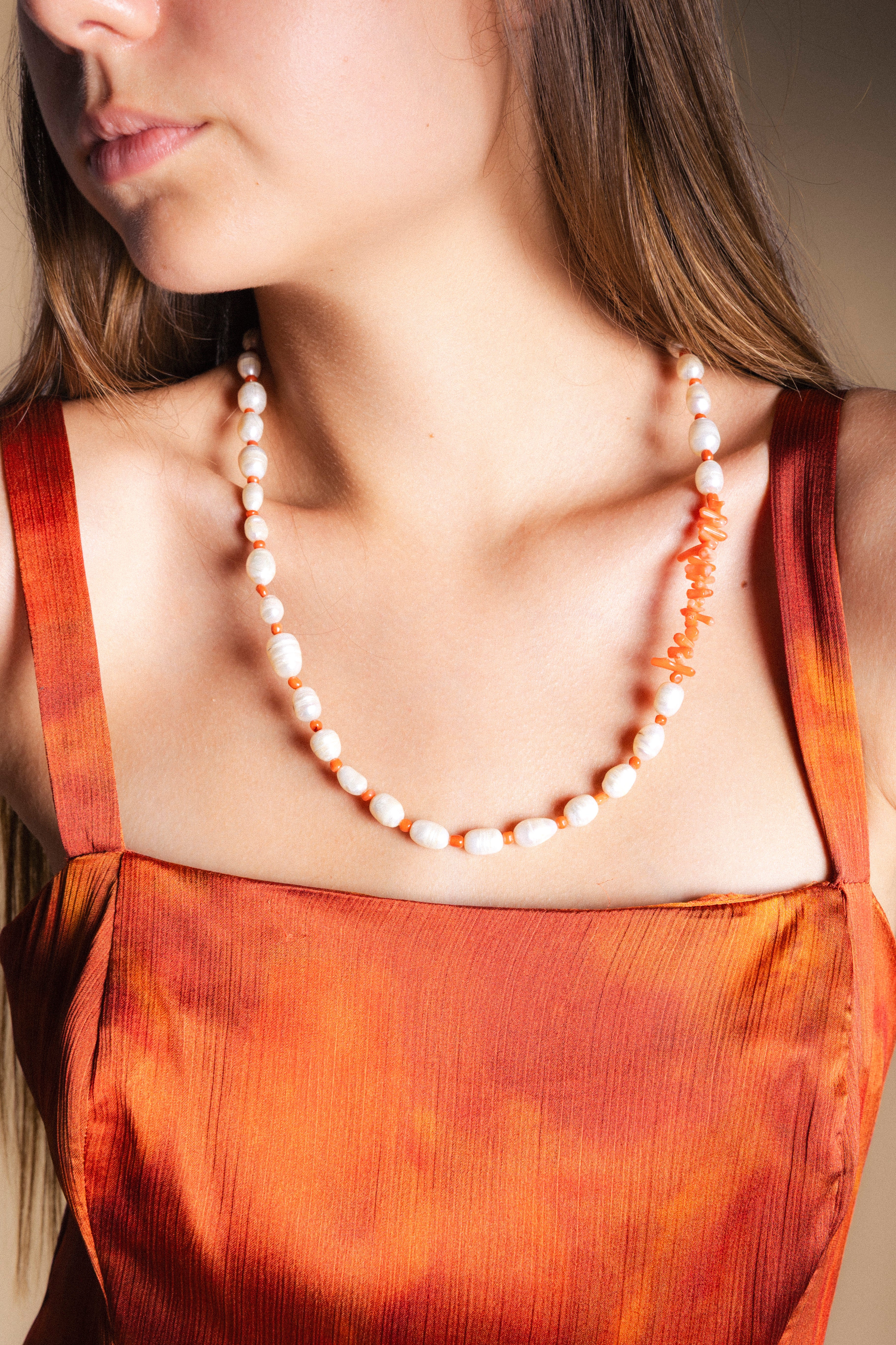 Collar Perlas y Corales Co70-The Nook Store