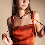 Collar Mónica Granadas Burdeos CO78-The Nook Store