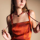 Collar Mónica Granadas Burdeos CO78-The Nook Store