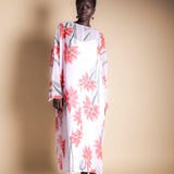 Vestido Batte Crudo Flor Con Tallo Vest40-The Nook Store
